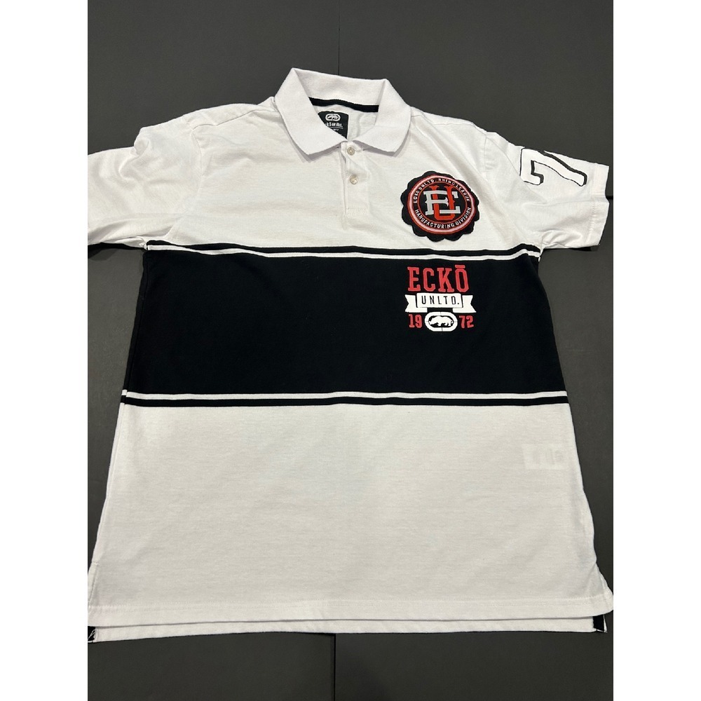 Ecko Unltd. Polo Shirt‎ Graphic Print Short Sleeve Casual Top XL (267)